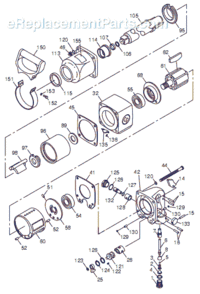Page A Diagram and Parts List for CP898 T024297 Chicago Pneumatic Wrench